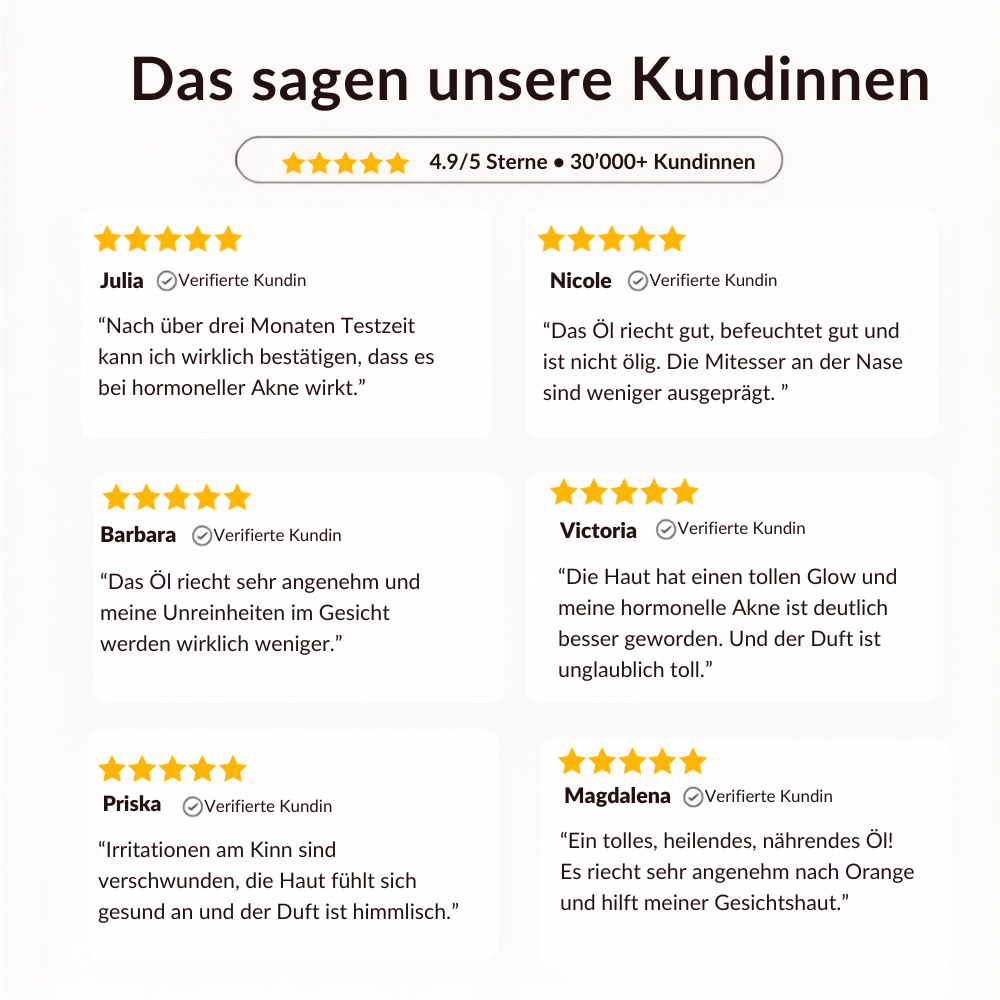 ORANGER SAMT Klärendes Gesichtsöl